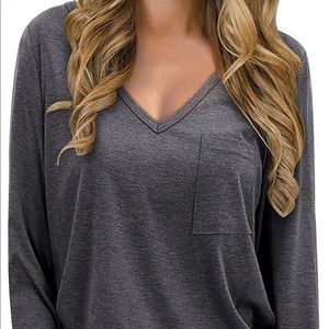 Long sleeve V-neck